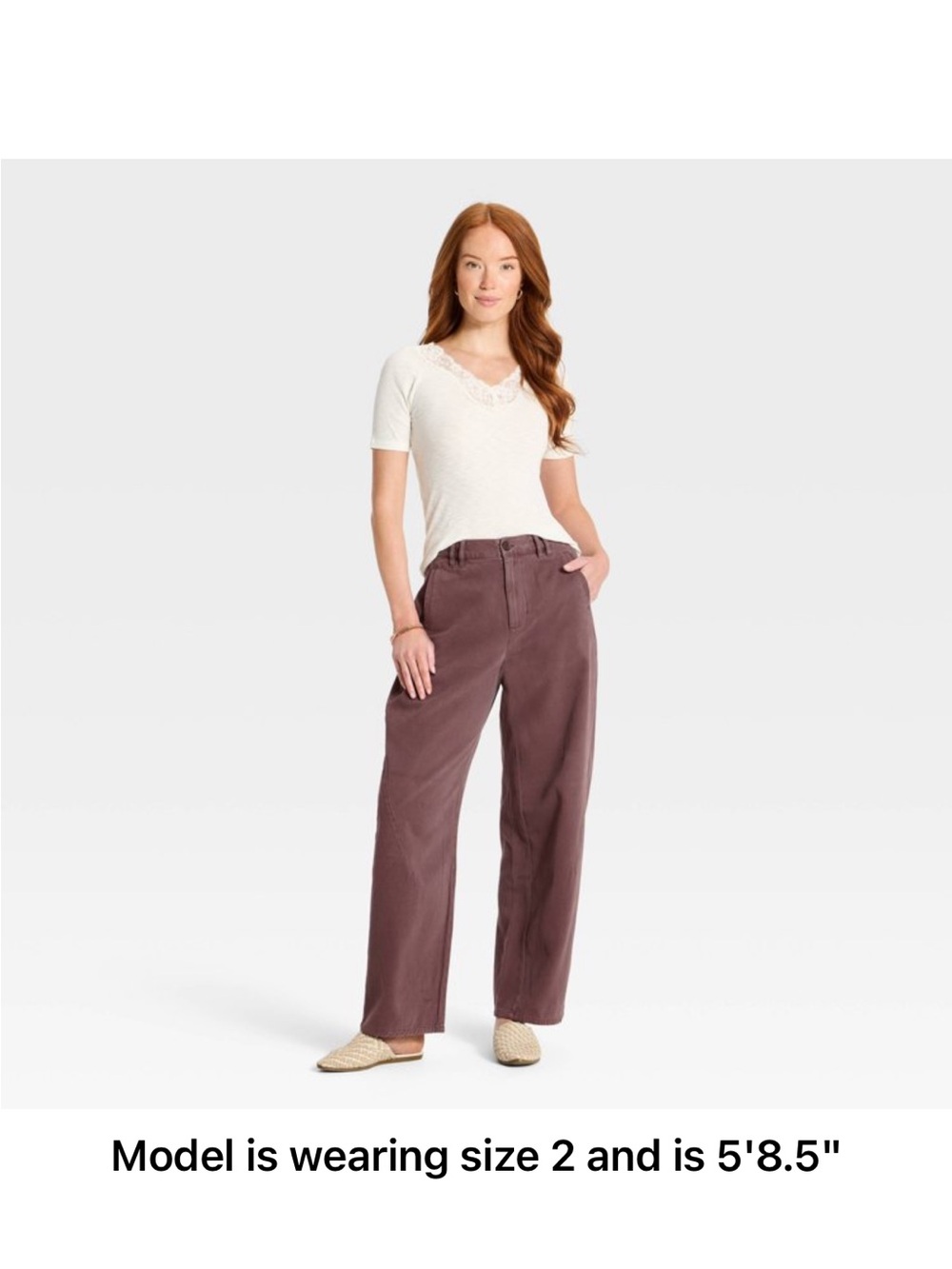 Universal Thread Wide-Leg Jeans in Plum